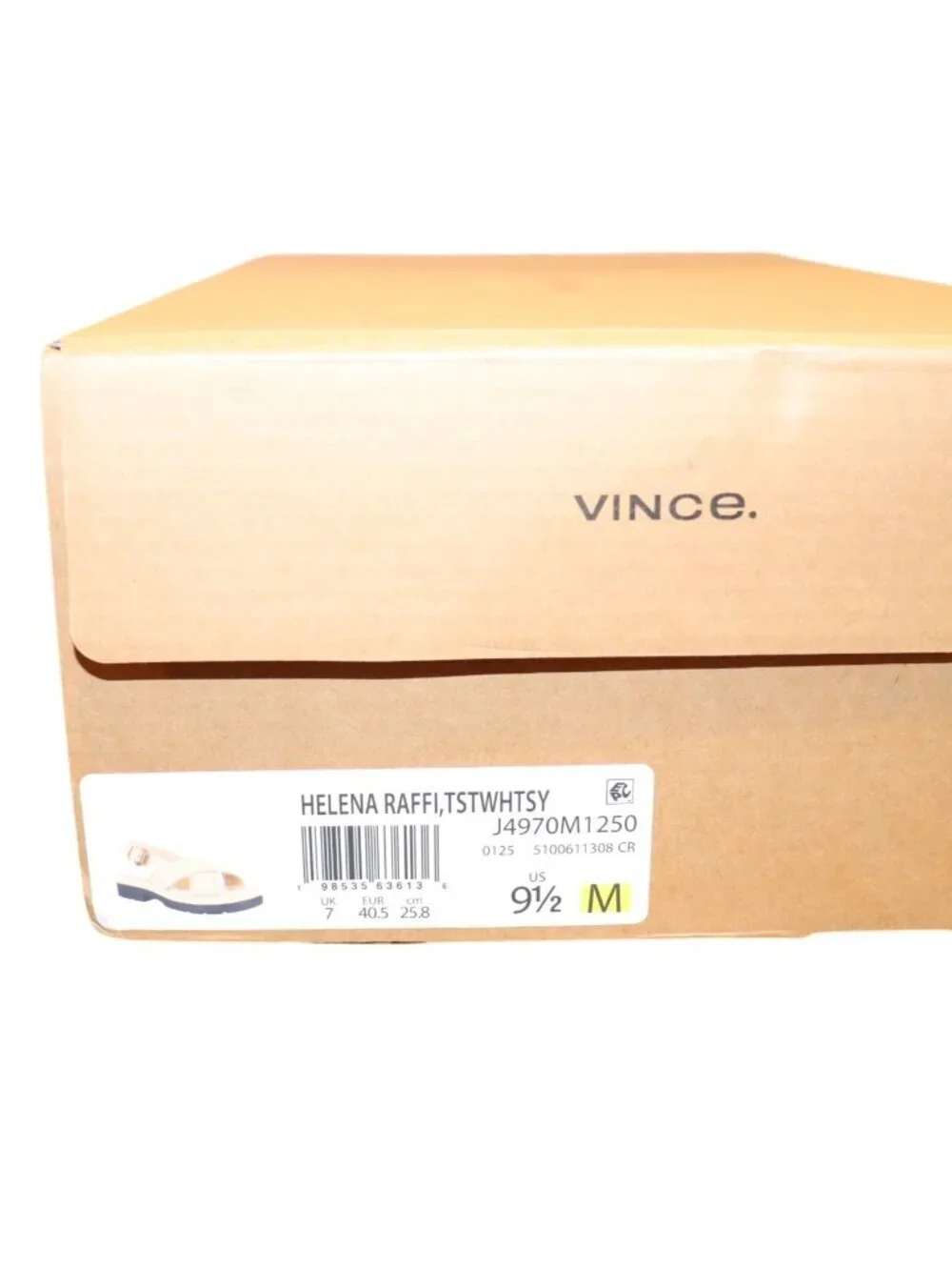 Vince Women's Helena Raffia Slingback Sandals, 9.5 New